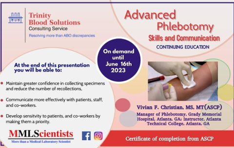 Advanced Phlebotomy Skills and Communication (3) - Made with PosterMyWall