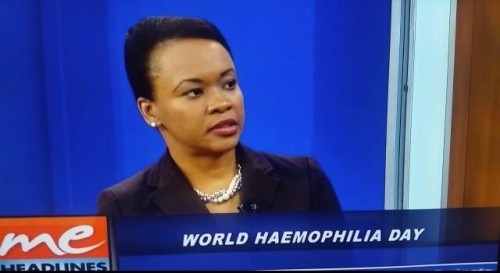 Asked to talk about hemophilia on a morning talk show.