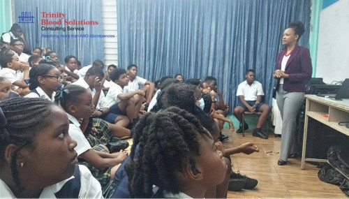 Presenting the profession of medical laboratory scientist/technologist to a Post SEA class.